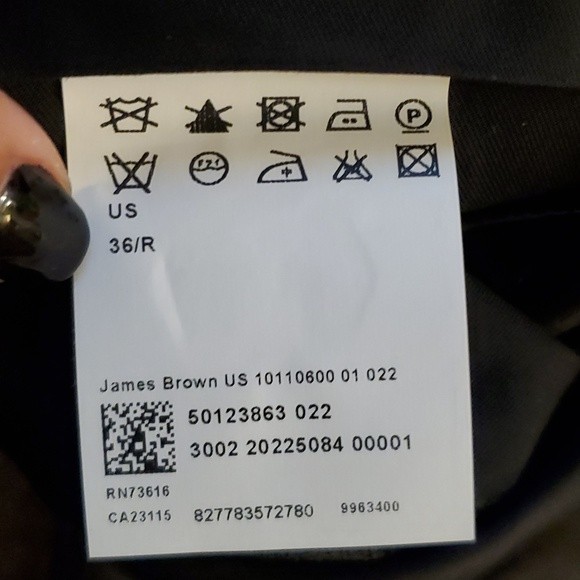 Hugo Boss James Brown Wool Dress Slacks - 36R - Picture 10 of 10